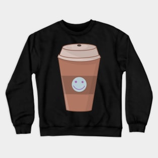Smiley Coffee Cup Crewneck Sweatshirt